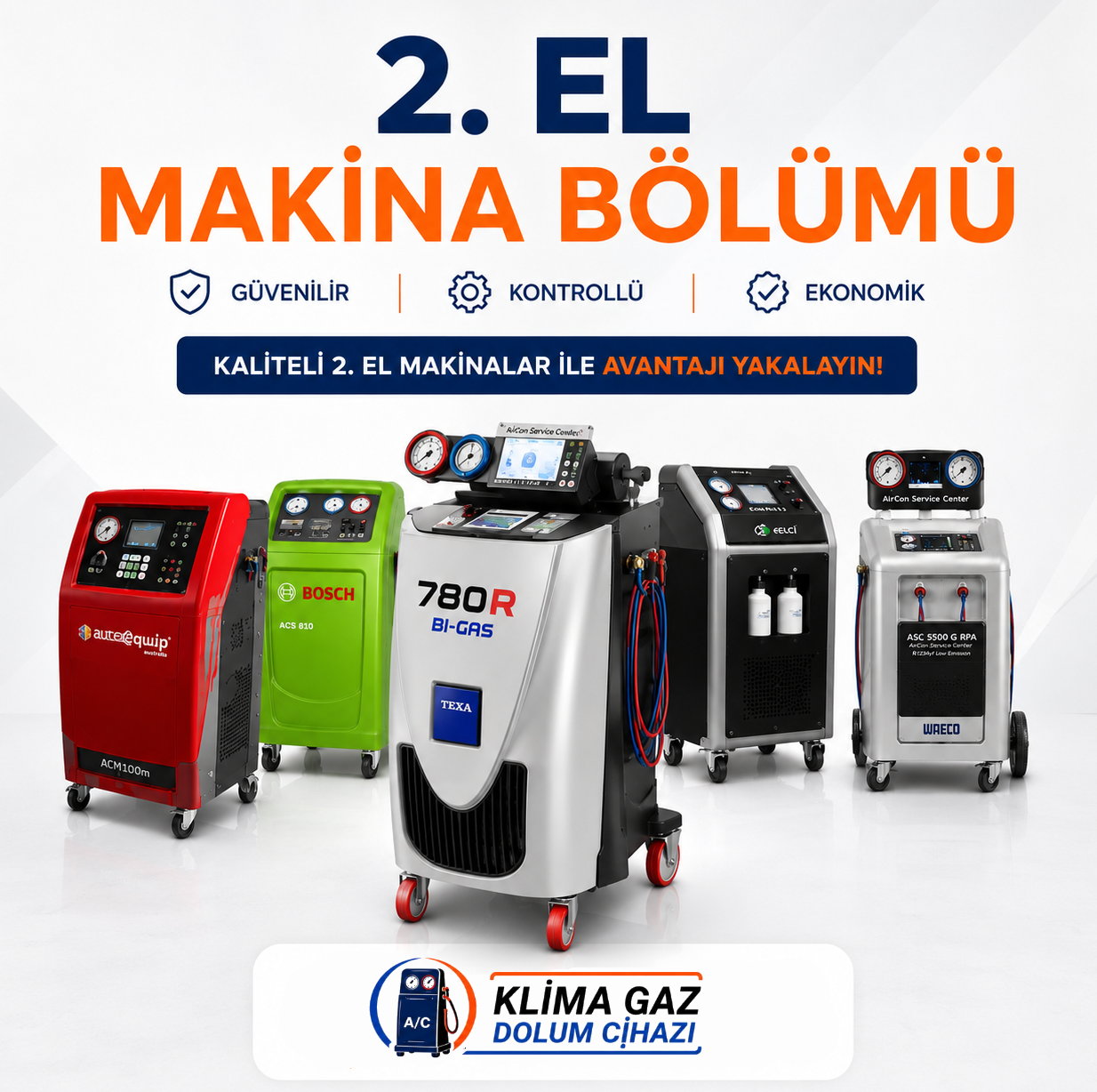 2. el klima gaz dolum cihazı alımı